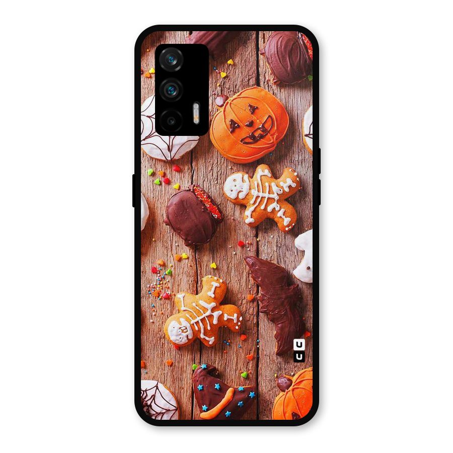 Halloween Chocolates Metal Back Case for Realme X7 Max