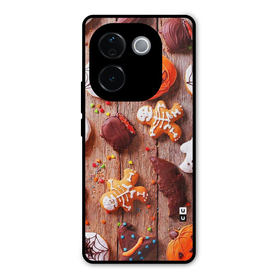 Halloween Chocolates Metal Back Case for Vivo T3 Pro