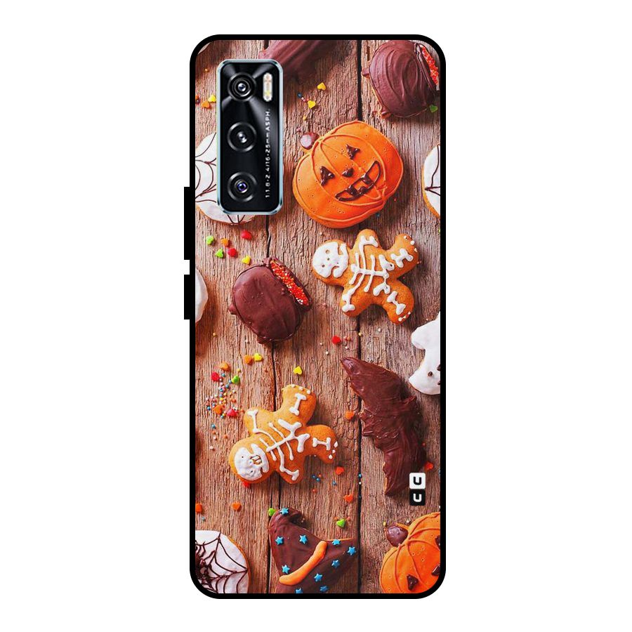 Halloween Chocolates Metal Back Case for Vivo V20 SE