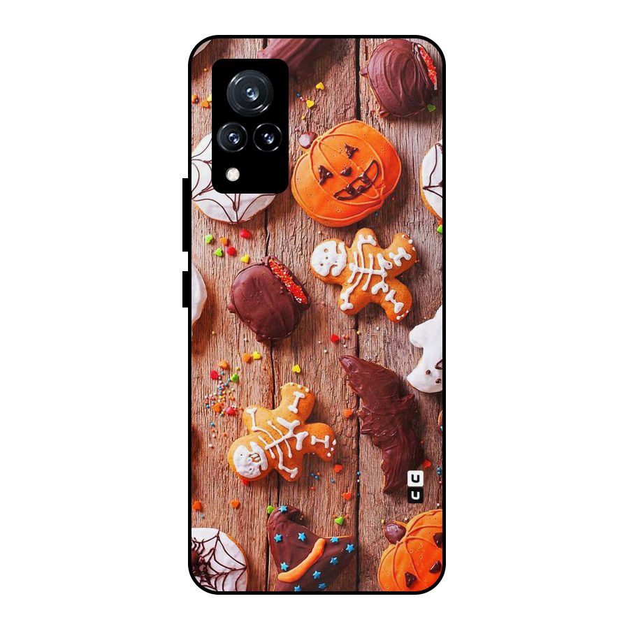 Halloween Chocolates Metal Back Case for Vivo V21 5G
