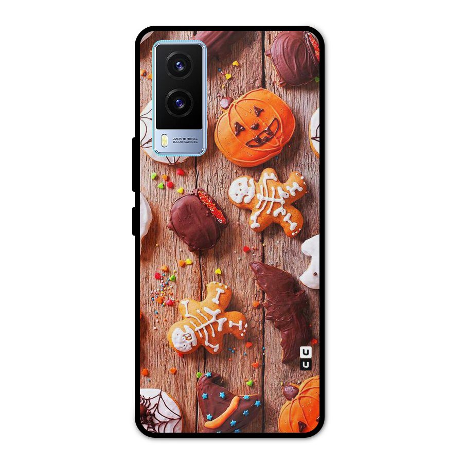 Halloween Chocolates Metal Back Case for Vivo V21e 5G