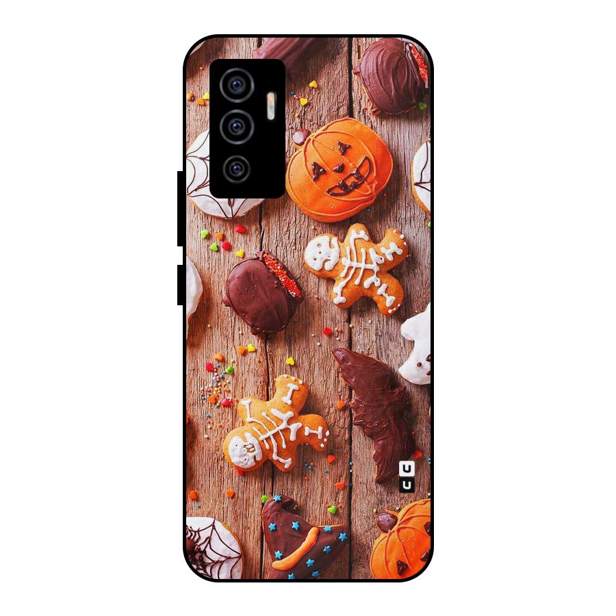 Halloween Chocolates Metal Back Case for Vivo V23e