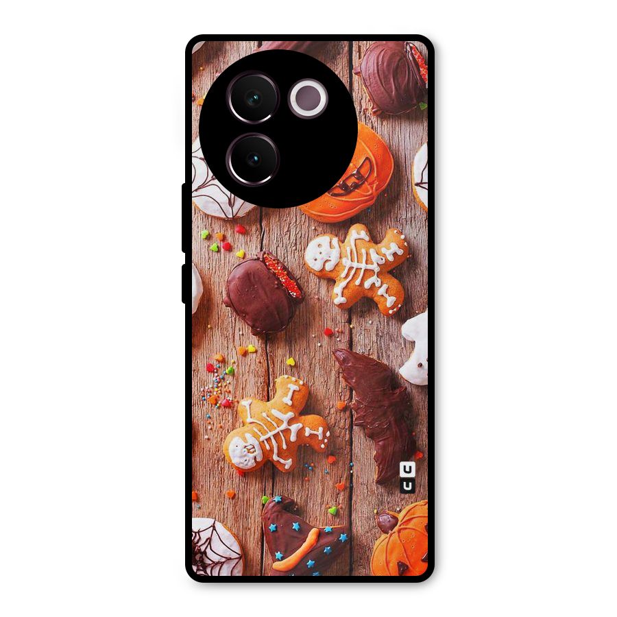 Halloween Chocolates Metal Back Case for Vivo V30e