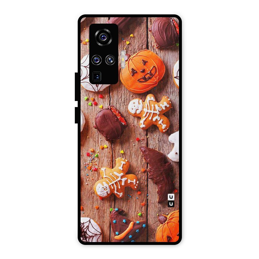 Halloween Chocolates Metal Back Case for Vivo X50 Pro