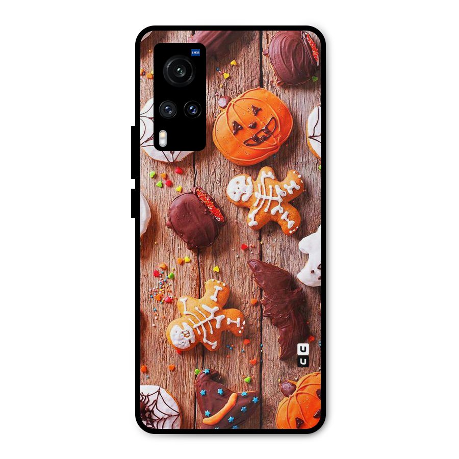 Halloween Chocolates Metal Back Case for Vivo X60