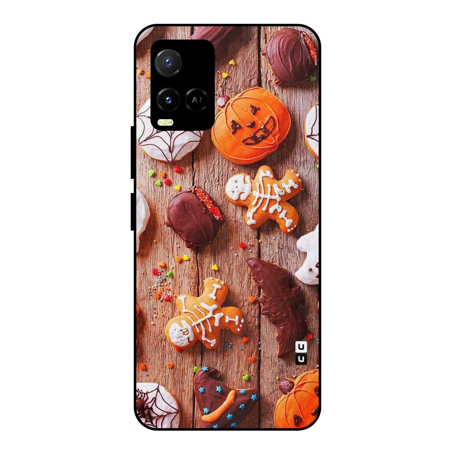 Halloween Chocolates Metal Back Case for Vivo Y21A