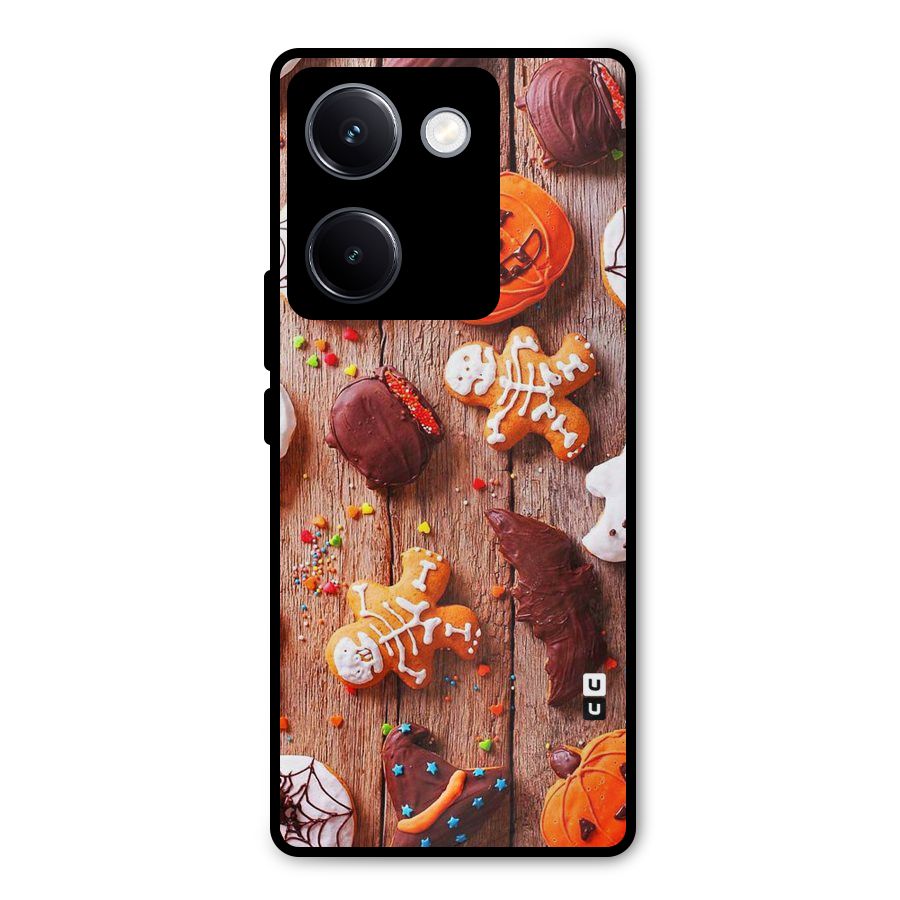Halloween Chocolates Metal Back Case for Vivo Y300 Plus