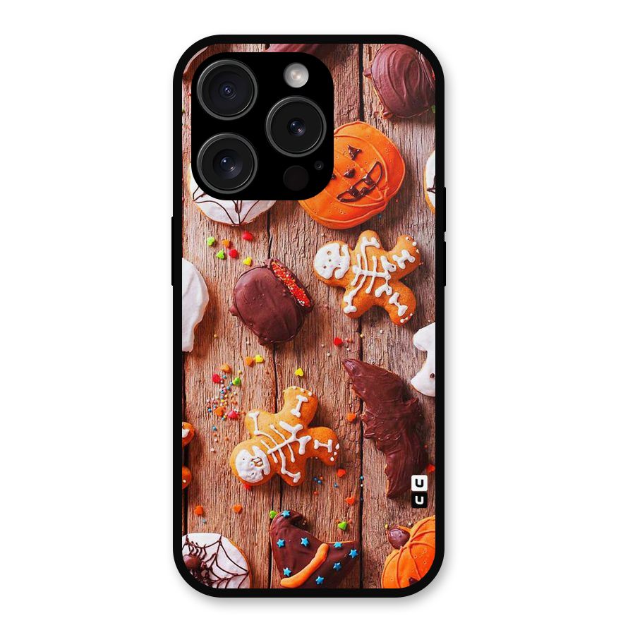 Halloween Chocolates Metal Back Case for iPhone 15 Pro