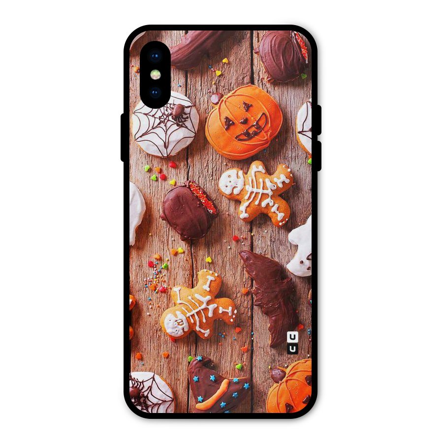 Halloween Chocolates Metal Back Case for iPhone XS