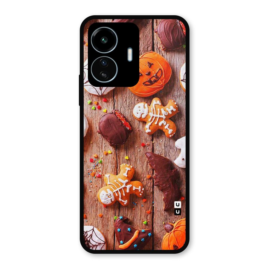 Halloween Chocolates Metal Back Case for vivo iQOO Z6 Lite 5G