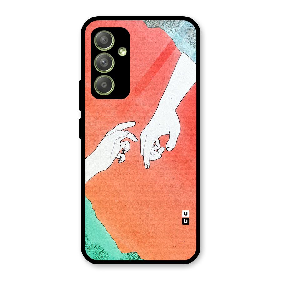 Hand Paint Drawing Glass Back Case for Galaxy A54