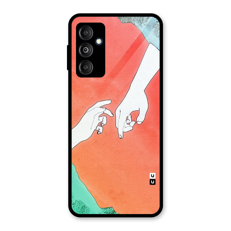 Hand Paint Drawing Glass Back Case for Galaxy M14 5G
