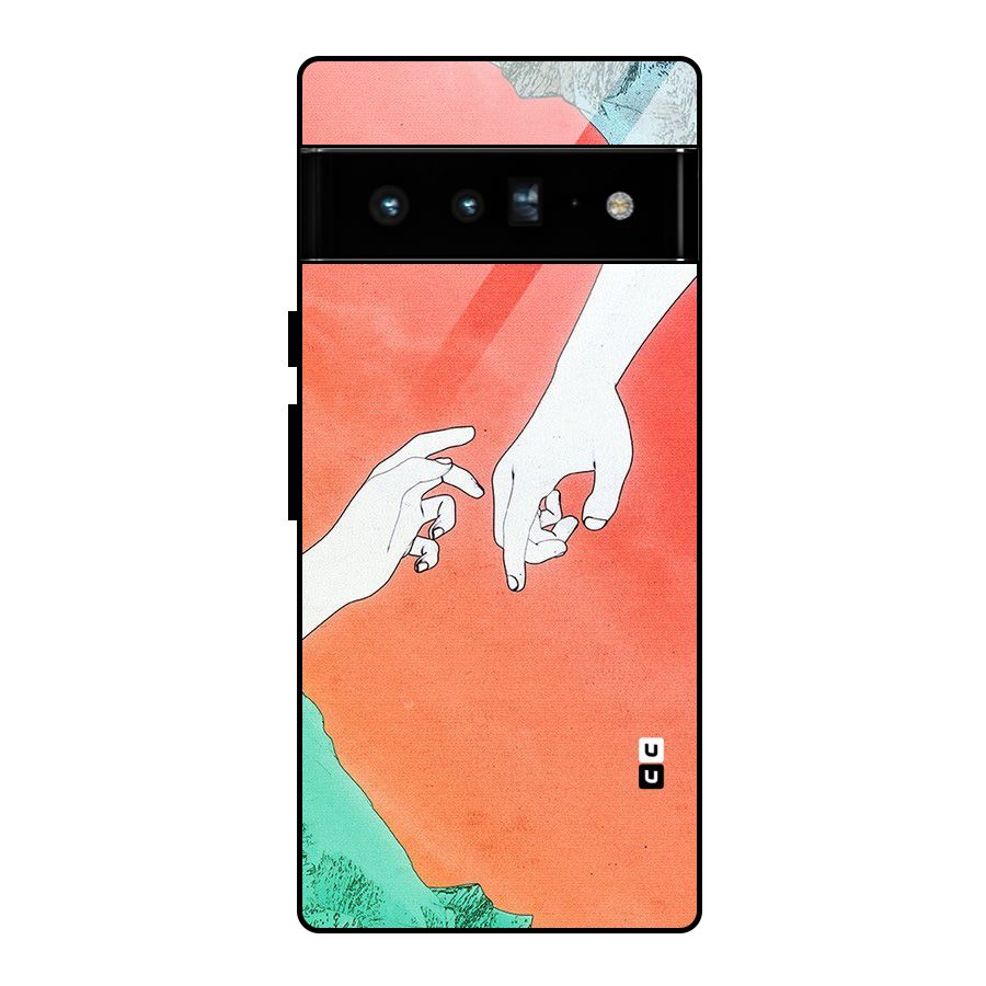 Hand Paint Drawing Glass Back Case for Google Pixel 6 Pro