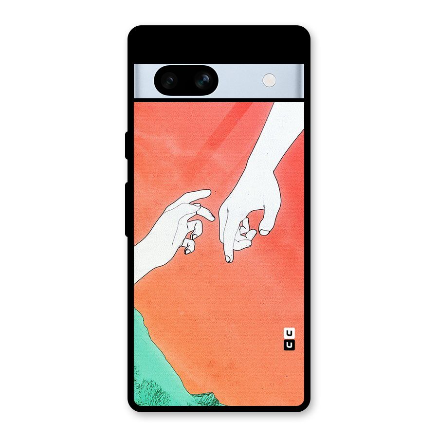 Hand Paint Drawing Glass Back Case for Google Pixel 7a