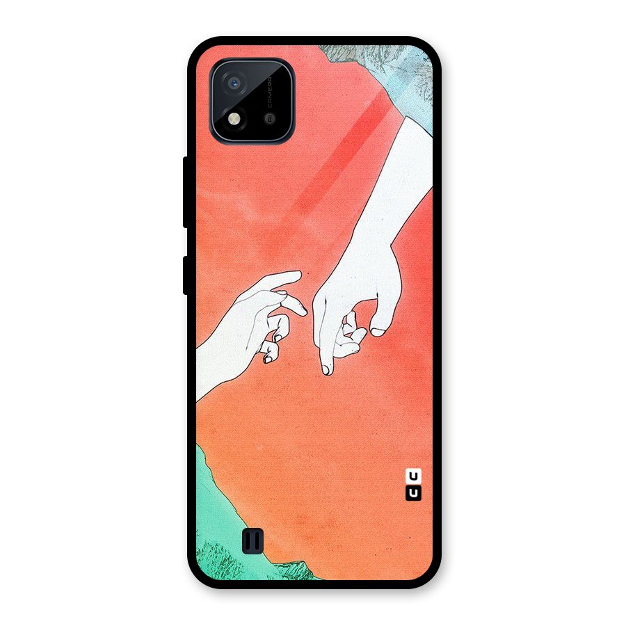 Hand Paint Drawing Glass Back Case for Realme C11 2021