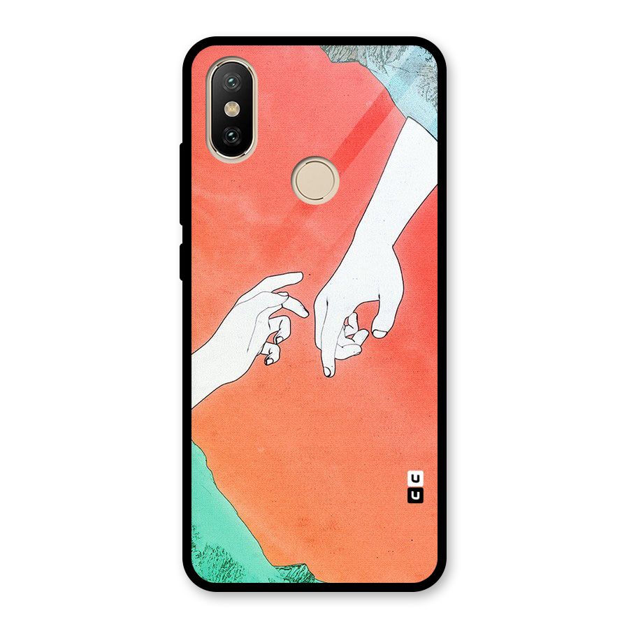 Hand Paint Drawing Glass Back Case for Redmi A2