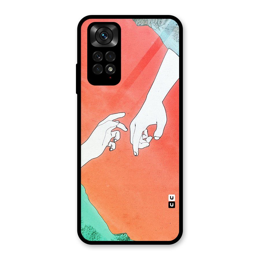 Hand Paint Drawing Glass Back Case for Redmi Note 11S