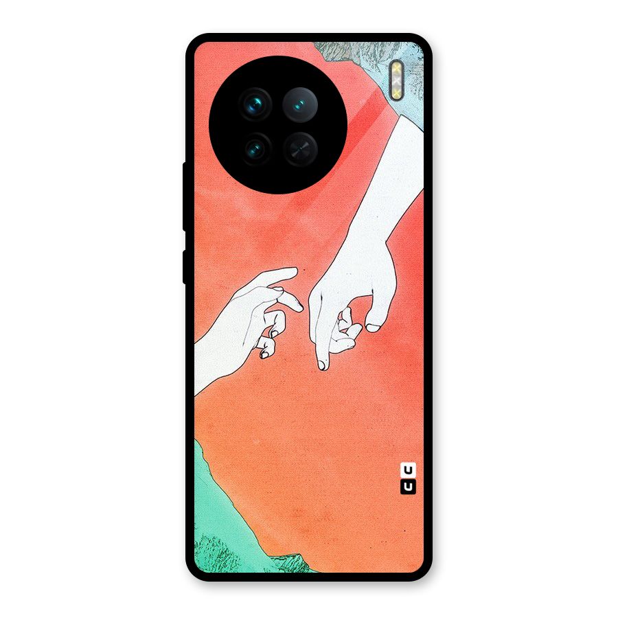 Hand Paint Drawing Glass Back Case for Vivo X90