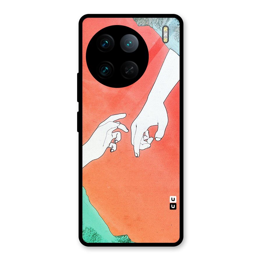 Hand Paint Drawing Glass Back Case for Vivo X90 Pro