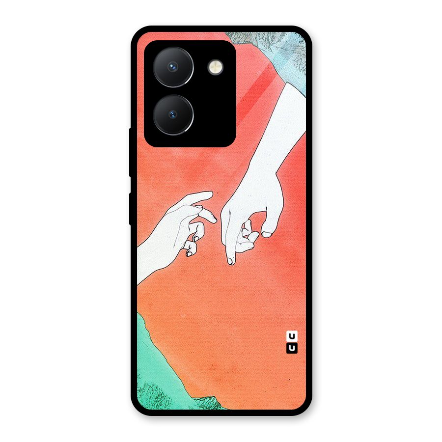 Hand Paint Drawing Glass Back Case for Vivo Y36