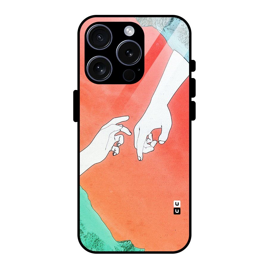 Hand Paint Drawing Glass Back Case for iPhone 15 Pro