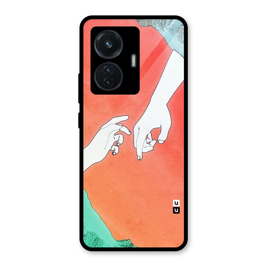 Hand Paint Drawing Glass Back Case for iQOO Z6 44W