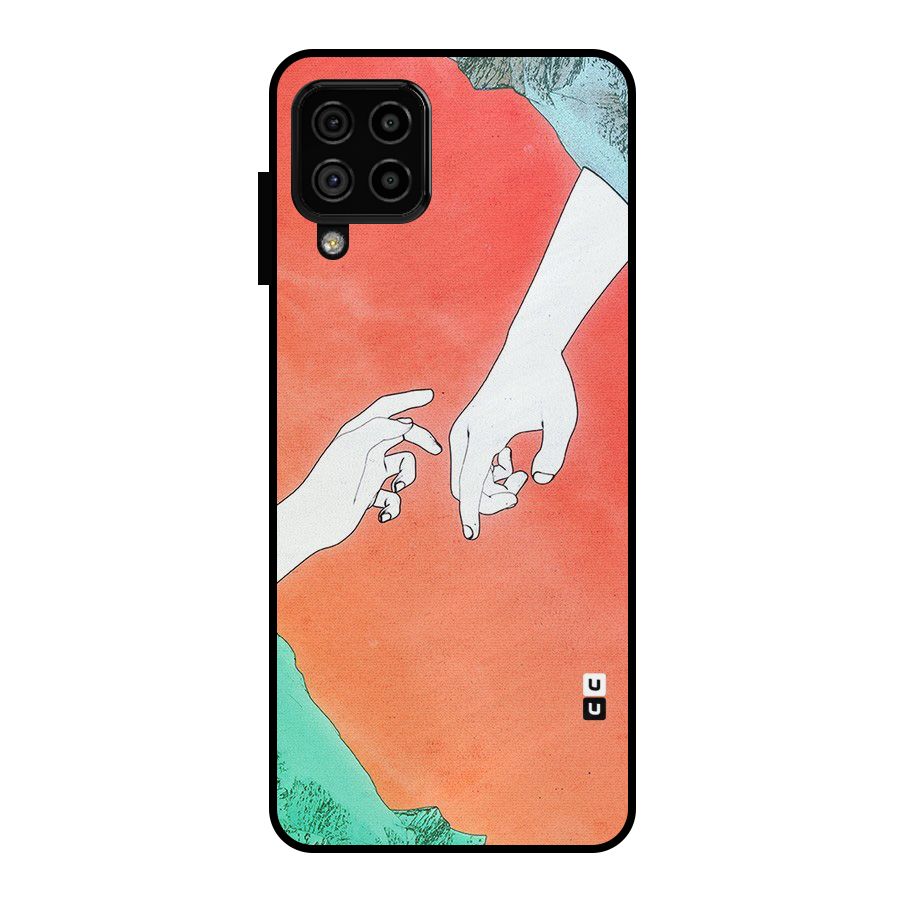 Hand Paint Drawing Metal Back Case for Galaxy A22 4G