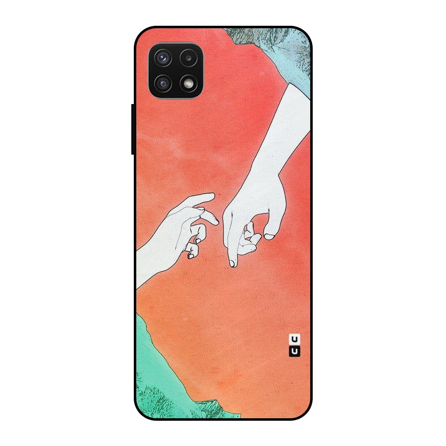 Hand Paint Drawing Metal Back Case for Galaxy A22 5G
