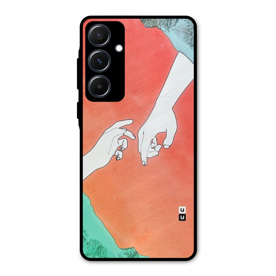 Hand Paint Drawing Metal Back Case for Galaxy A55