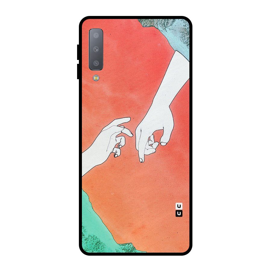 Hand Paint Drawing Metal Back Case for Galaxy A7 (2018)