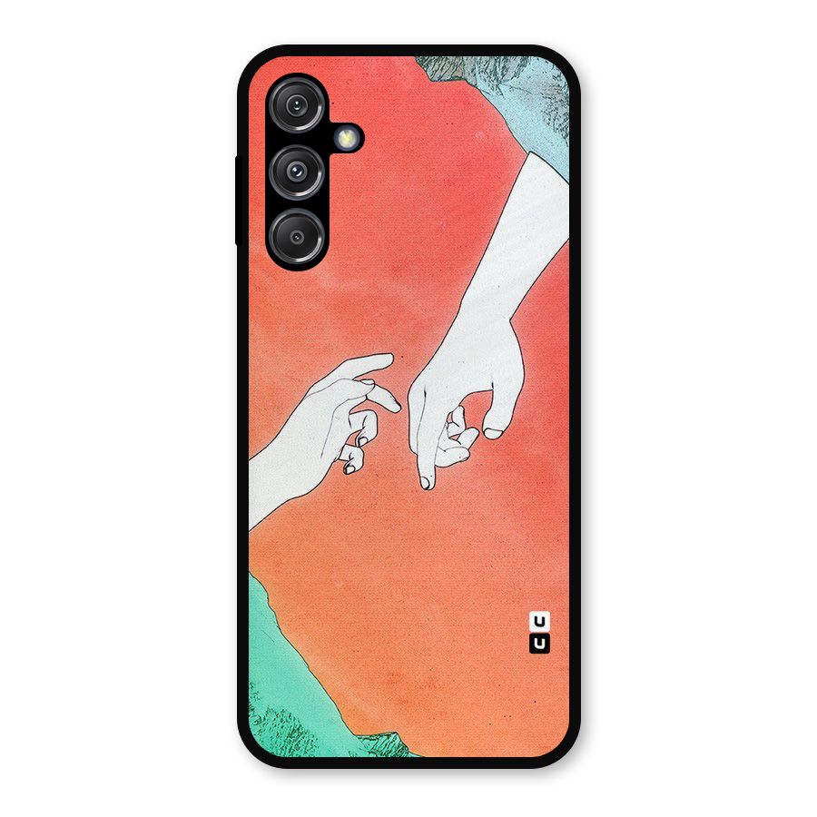Hand Paint Drawing Metal Back Case for Galaxy M34 5G