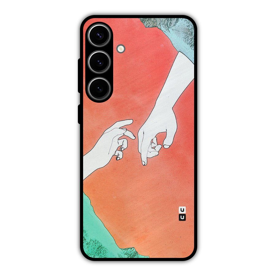 Hand Paint Drawing Metal Back Case for Galaxy S24 Plus
