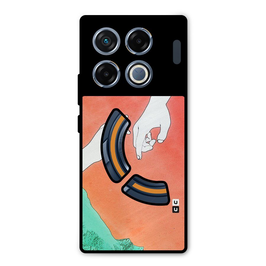 Hand Paint Drawing Metal Back Case for Infinix GT 20 Pro