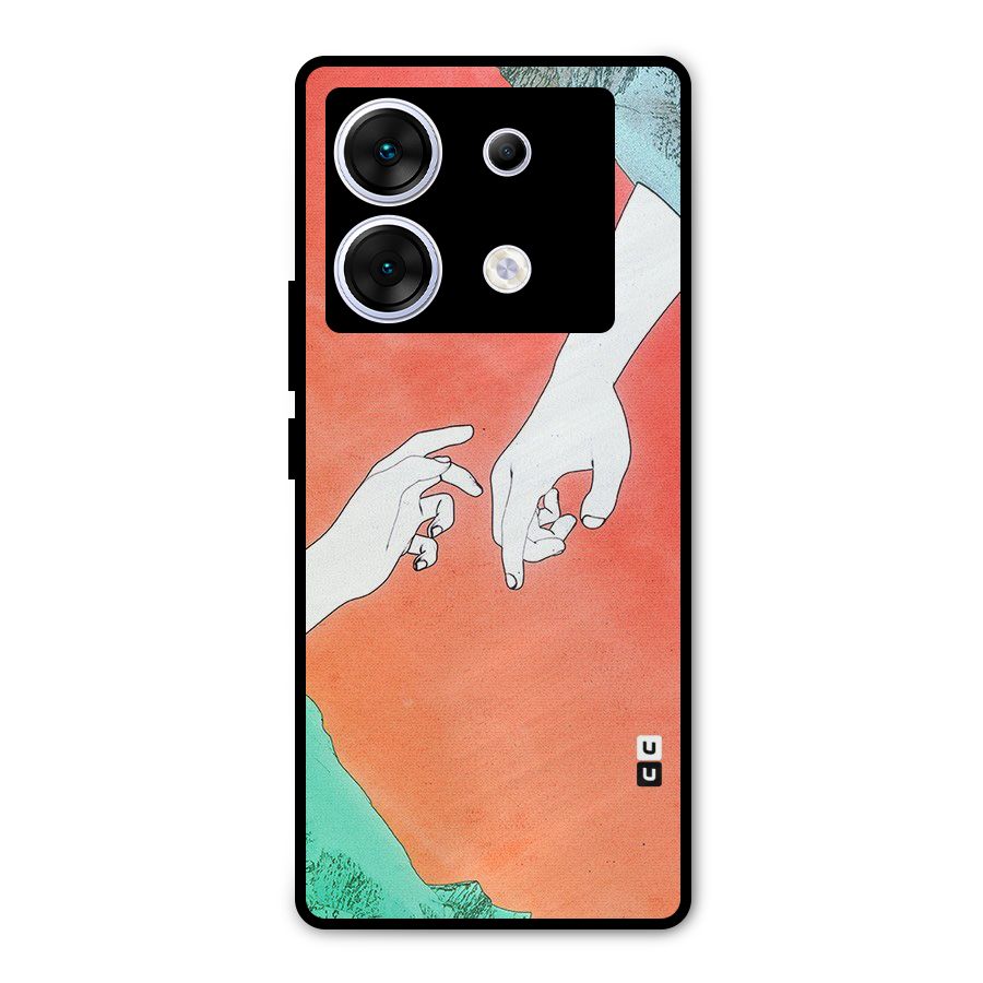 Hand Paint Drawing Metal Back Case for Infinix Zero 30 5G