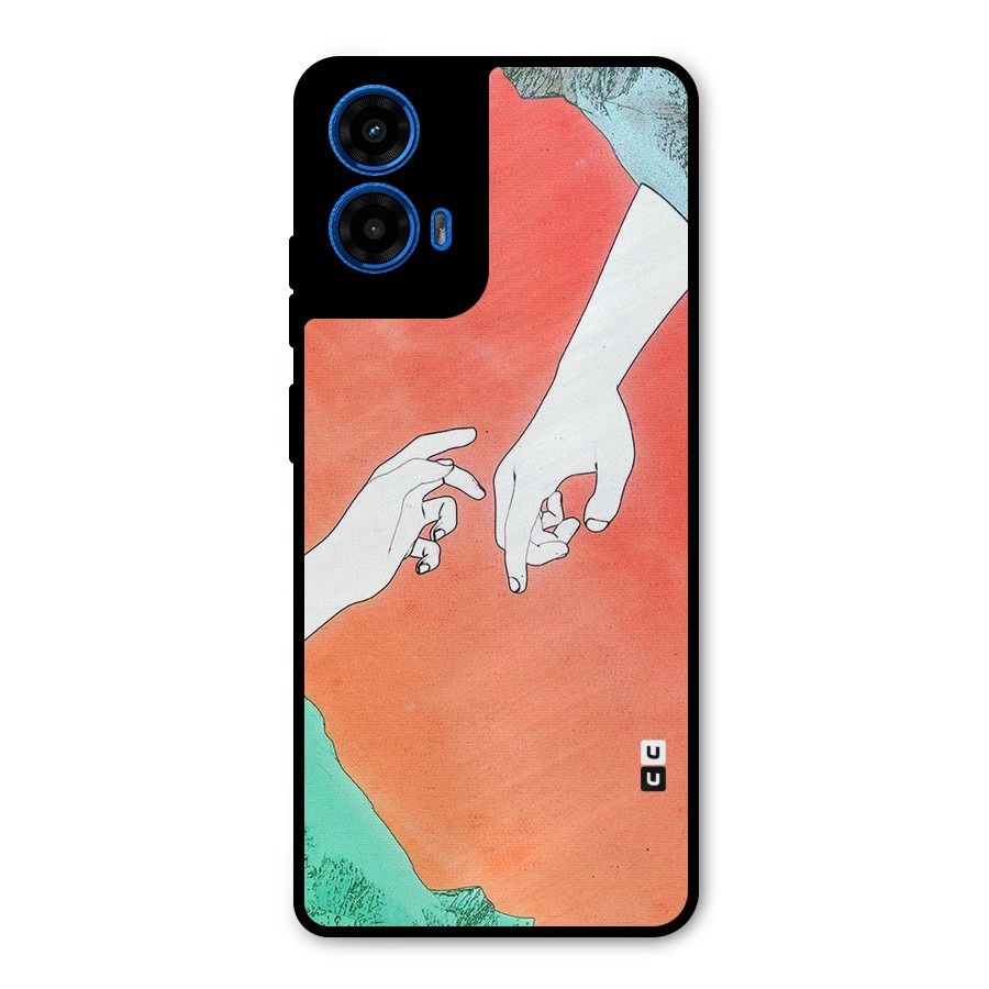 Hand Paint Drawing Metal Back Case for Moto G45