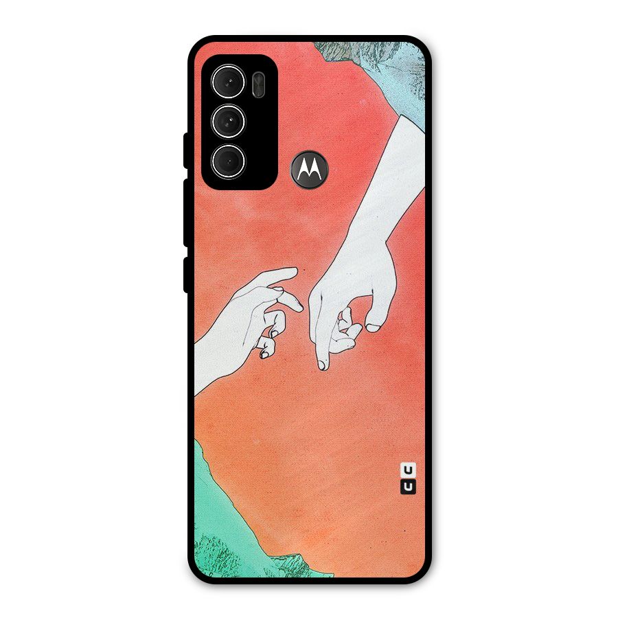Hand Paint Drawing Metal Back Case for Moto G60