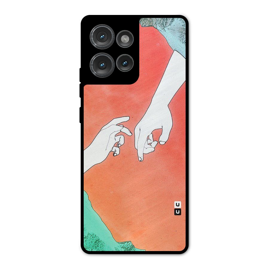 Hand Paint Drawing Metal Back Case for Motorola Edge 50