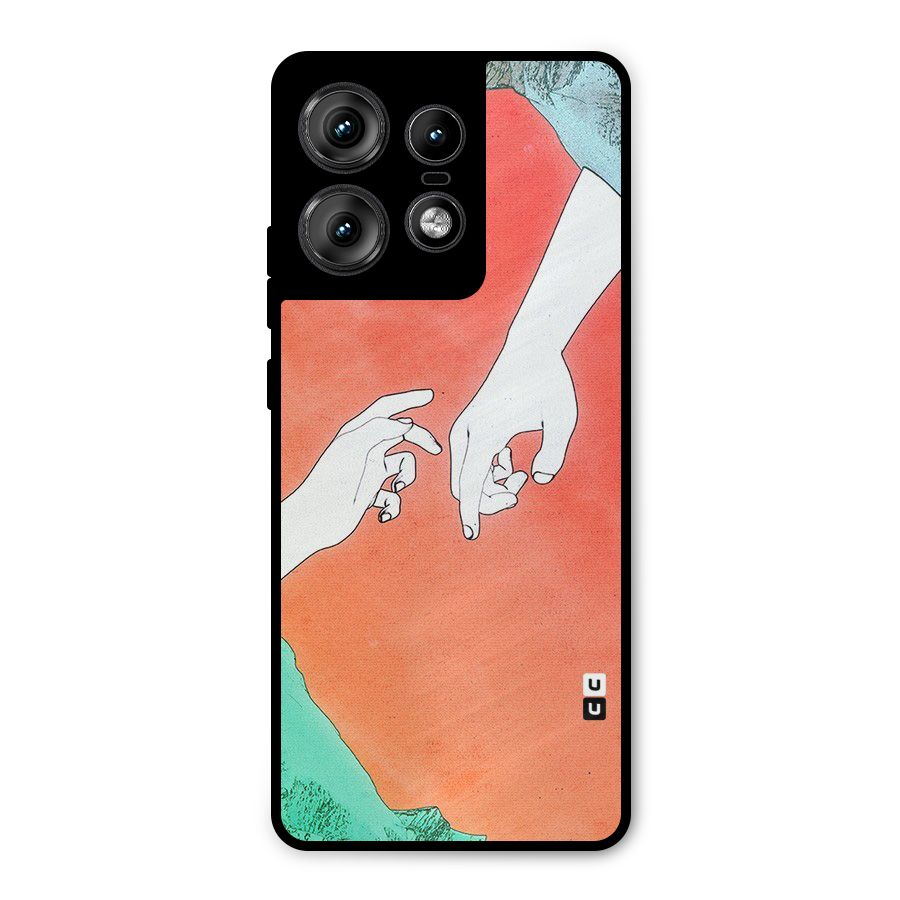 Hand Paint Drawing Metal Back Case for Motorola Edge 50 Pro