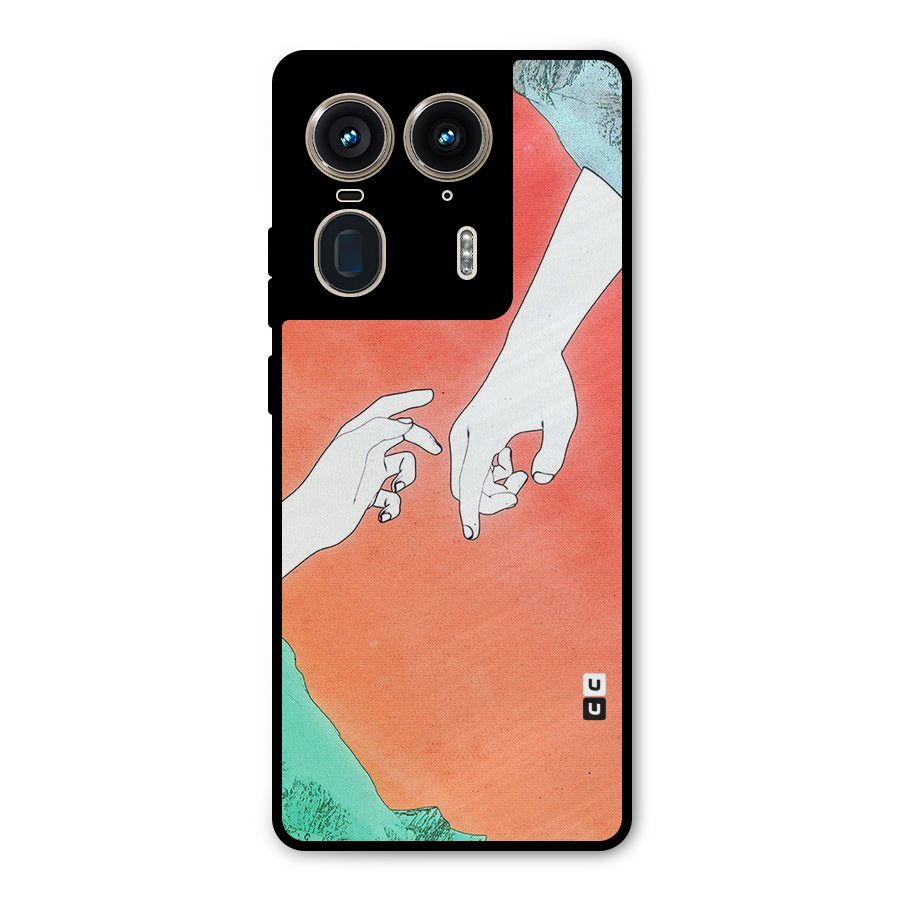Hand Paint Drawing Metal Back Case for Motorola Edge 50 Ultra