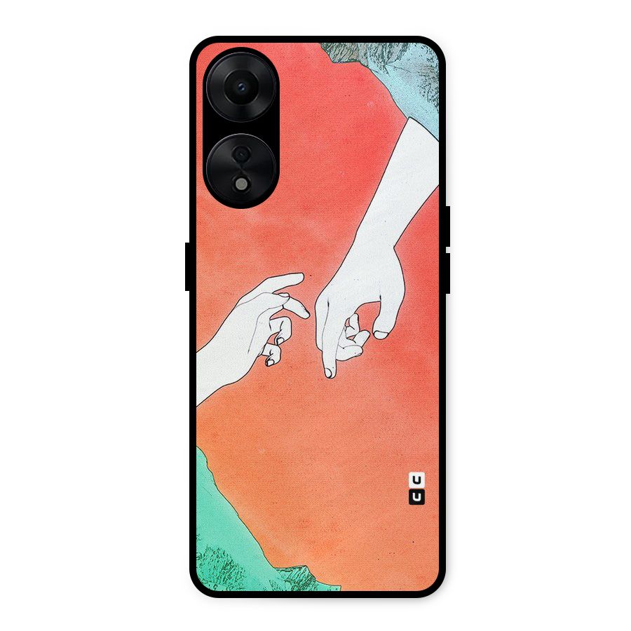 Hand Paint Drawing Metal Back Case for Oppo A78 5G