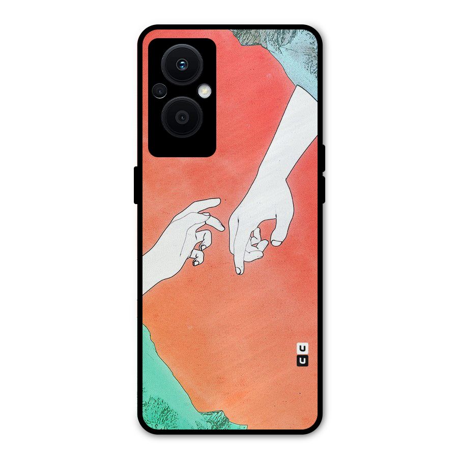 Hand Paint Drawing Metal Back Case for Oppo F21s Pro 5G