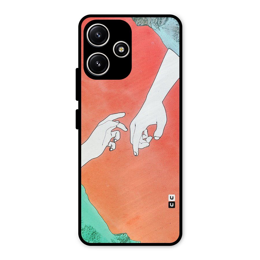 Hand Paint Drawing Metal Back Case for Poco M6 Pro