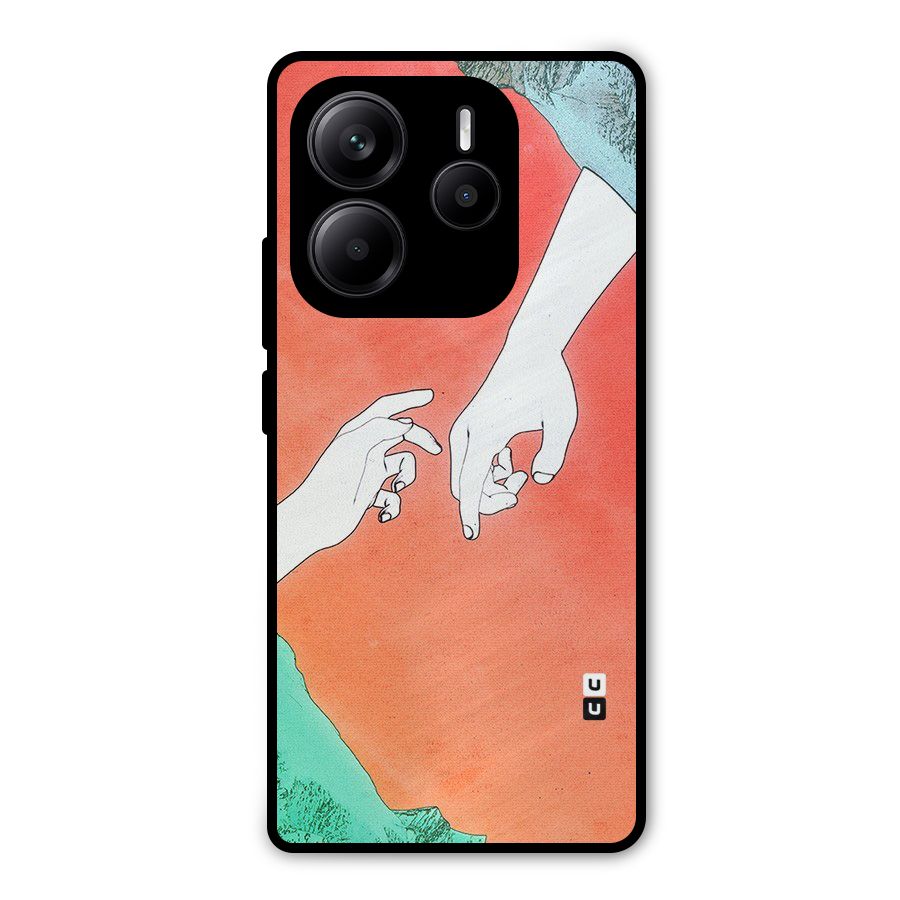 Hand Paint Drawing Metal Back Case for Redmi Note 14 5G