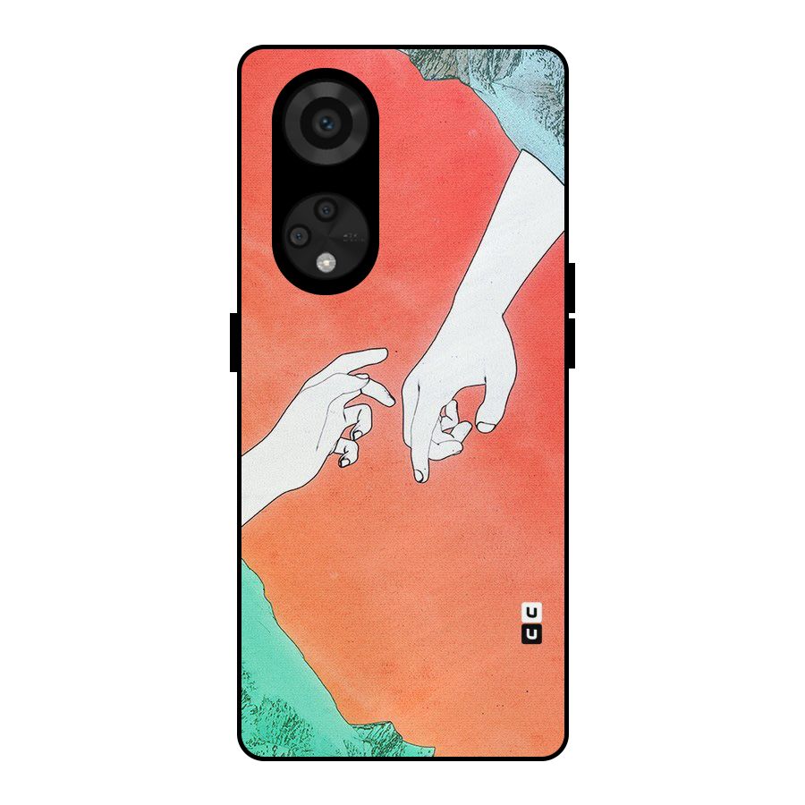 Hand Paint Drawing Metal Back Case for Reno8 T 5G