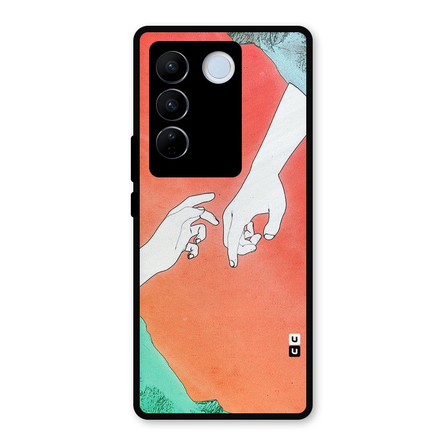 Hand Paint Drawing Metal Back Case for Vivo V27