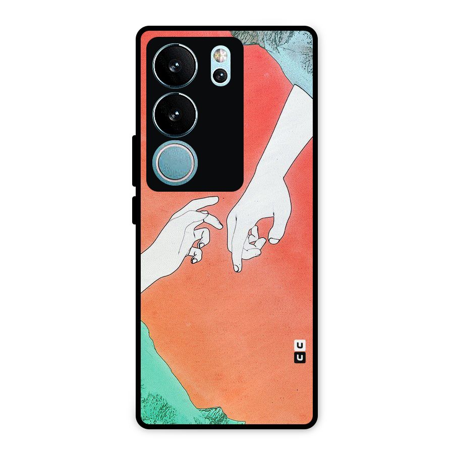 Hand Paint Drawing Metal Back Case for Vivo V29 Pro