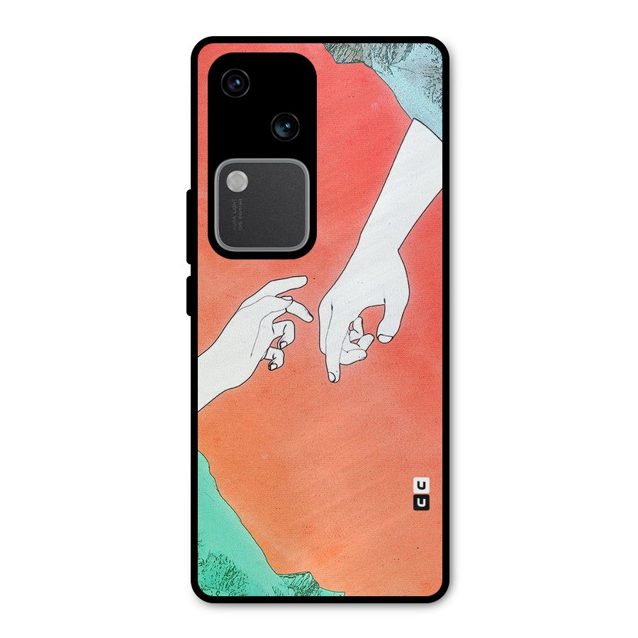 Hand Paint Drawing Metal Back Case for Vivo V30