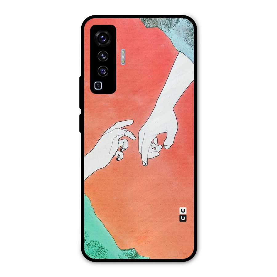 Hand Paint Drawing Metal Back Case for Vivo X50