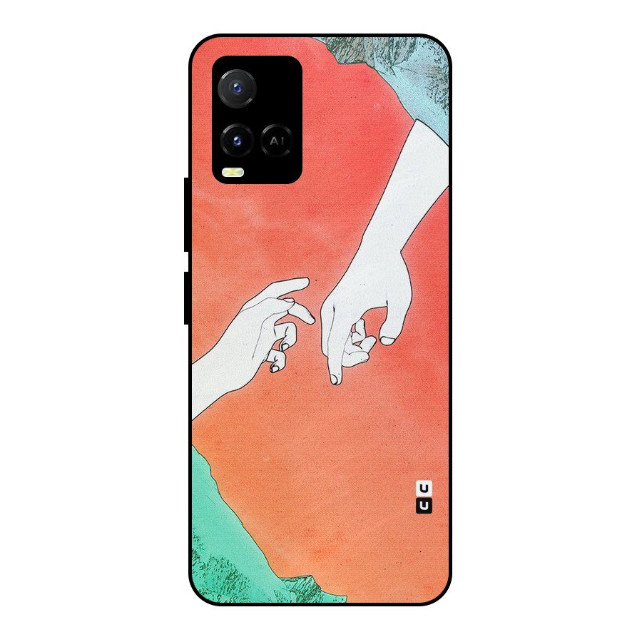 Hand Paint Drawing Metal Back Case for Vivo Y21 2021