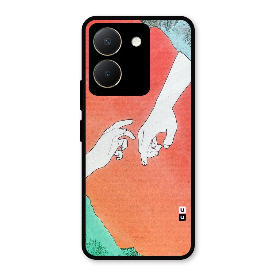 Hand Paint Drawing Metal Back Case for Vivo Y36